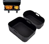 Molde Silicona Freidora de aire para Moulinex Air Fryer 5,2/3,1 L, Molde Silicona Air Fryer para Philips Airfryer Serie 3000, Cecotec 5,5/3,5 L, Air Fryer Accesorios para Lakeland Tower