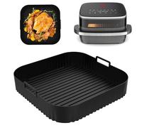 Molde Silicona Freidora de Aire para Moulinex Easy Fry XL Surface, 27cm Moldes Air Fryer Silicona para Tefal Easy Fry XL Surface, Bandeja Silicona Air Fryer Recipiente Air Fryer Accesorios