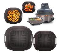 Molde Silicona Freidora De Aire Para Ninja Crispi, Moldes Air Fryer Accesorios Para Freidora De Aire Ninja Crispi 3.8L y 1.4L, Reutilizables Especialmente Diseñado Para FN101EUGY Airfryer GADITIEK
