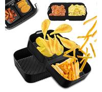 Molde Silicona Freidora de Aire, Reutilizable Accesorios Freidora de Aire, Accesorios Freidora Sin Aceite para Cecotec 10.4L, Ninja Foodi AF500EU, Moldes para Freidora de Aire para Horno, Microondas
