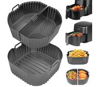 Molde Silicona Freidora de Aire, Silicona Air Fryer para COSORI 5,5L/6L/6,2L/6,4L, Philips XL 8,3L, Russell Hobbs XXL 8L/8,3L, Air Fryer Silicona Inserto para Philips 2000 Serie 6.2L NA230