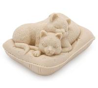 Molde Silicona Gatitos Durmiendo en Cojín para Jabones y Velas | 6x7,5x4,5 cm | Resistente, Antiadherente y Flexible | Fácil de Usar