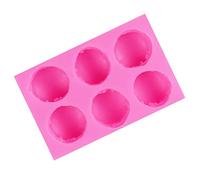 Molde silicona hacer macarrones molde multifunción hacer jabón Molde vela jabón hecho mano DIY para decoración pasteles fondant pasta goma hornear caramelo chocolate arcilla polimérica jabón Rosa
