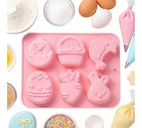 Molde Silicona Huevos De Pascua - Moldes De Silicona Para Chocolate | Para Hacer Chocolate, Gelatina, Postres Fríos Y Cubitos De Hielo Decorativos - Ideal Para Y Repostería Infantil