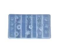 Molde Silicona Resistente Práctico Para Arte Las Uñas Con Diseños Mariposas Y Flores Portátiles Para Entusiastas Las Artesanías Decoración Silicona Uso Diario