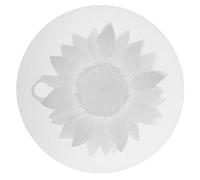 Molde transparente de girasol, molde de resina en forma de flor 3D para colgantes, brazalete, pulsera, joyería, llaveros, dijes, bricolaje, girasol, margarita, pastel, fondant(diseño de agujero)