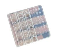 Molde transparente para esculpir con patrones de criaturas marinas para efectos de manicura de larga duración, plantilla de diseño de pin