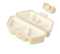 Molde triangular para arroz, plegable con 6 cavidades, polipropileno de alimenticio, antiadherente, molde de arroz japonés para hacer sushi, niños, adultos, almuerzo, hogar, escuela, oficina