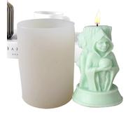 Molde triple para mujer, molde de estatua de diosas - Molde de busto de niña de silicona para resina | Suministros de arte, estatua de amistad hermana para mujeres, compañeros de clase, amigos