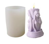 Molde triple para mujer, molde de estatua de diosas | Molde de escultura de busto de silicona para resina | Fabricación de velas de amistad entre hermanas para mujeres, compañeros de clase y