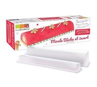 ScrapCooking Molde, Imitación de Madera, Blanco, 33.0 x 11.4 x 6.4 cm