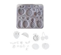 Molde único de silicona para pendientes de animales/frutas, accesorios de joyería hechos a mano, kits de manualidades para principiantes y artistas, molde de silicona de fácil liberación