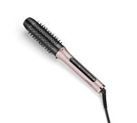 BaByliss Volume Boost Cepillo Térmico Caliente - NUEVO 2025, Barril de 38mm, Cepillo Rizador Calentado, Control Iónico Antifrizz, 4 Niveles de Calor, Multivoltaje, Rosa/Negro, HSB200E