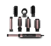 Moldeador - Cecotec Bamba CeramicCare AirGlam Black, Tecnología iónica, 8 en 1