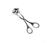 Moldeador de albóndigas de acero inoxidable con 2 tamaños para bolas perfectas, herramienta de cocina duradera para carne picada, masa de galletas y bolas de melón, apto para lavavajillas, fácil