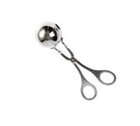 Moldeador de albóndigas de acero inoxidable con 2 tamaños para bolas perfectas, herramienta de cocina duradera para carne picada, masa de galletas y bolas de melón, apto para lavavajillas, fácil