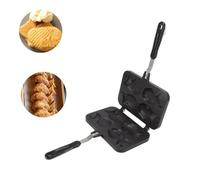 Moldeador de pastel con forma de pescado Taiyaki Mimdixy, fabricante de gofres de pescado no taiyaki con molde para hornear con mango largo.