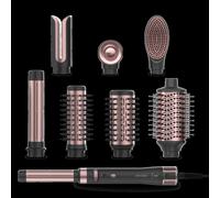 Cecotec Moldeador de Pelo 8 Cabezales CeramicCare 8in1 AirGlam Gyro. 1500W, 110000RPM, Alisa, Moldea y Riza tu Cabello, Motor Brushless, Función Rotativa y Revestimiento Cerámica y Queratina