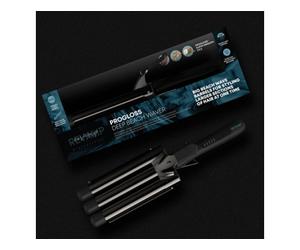 Moldeador de Pelo REVAMP WV-2000-EU Progloss Deep Beach Waver (120-210 ºC - 5 Niveles de temperatura)