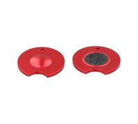 Moldeador de punta de taco de billar de aleación de aluminio con herramienta lateral para mantener puntas de taco de billar y mejorar la adherencia de la tiza durante el juego (rojo)