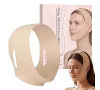 Moldeador Facial Reutilizable | Realzador de Mandíbula Transpirable y Lavable | Moldeador de Mandíbula,Para la reducción del doble mentón, esculpir y contornear el rostro, uso diurno y nocturno, trata