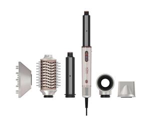 Moldeador Multifunción Solac Blast Style Pearl 1400W Tecnología Iónica 9 Temperaturas 6 Accesorios Dorado