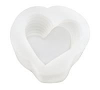 Moldeo giratorio de silicona con forma de corazón, flexible, fácil de desmoldar, moldeo de amor para pasteles, chocolate, postres, material de silicona para cumpleaños,
