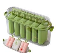 Moldes Caseros de Polos | 6 Cavidades Antiadherente De Gran Capacidad - Molde Para Hacer Polos De Hielo - Para Zumo Yogur Mermelada Gelatina Pudín Apartamento Hogar Residencia Universitaria Y