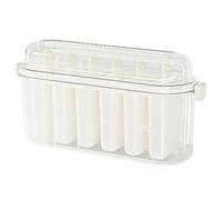 Moldes caseros para hacer polos de hielo de 6 cavidades, molde de silicona reutilizable, diseño fácil de desmoldar, divertido equipo de postre, para jugo, yogur, gelatina, pudín, fruta, 10.24 x 3.15 x
