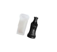 Moldes con forma de ajedrez de silicona para alimentos con diseño 3D, ideales para manualidades artísticas creativas y actividades educativas en hogar Molde de silicona con forma de ajedrez