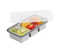 Moldes Congelador Silicona - 14,5 x 29,5 x 6 cm Bandeja Desmoldar Fácil | Tapa Transparente Bandeja Congelación Sopa Molde & Alimentos Para Sopas, Cócteles, Whisky, Preparación de Comidas