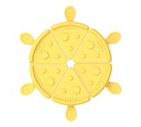 Moldes congelados con forma de queso, 11,4 x 8 x 3,4 cm, construcción de polipropileno con 6 rejillas, moldes apilables reutilizables, accesorio de cocina, fabricación de postres, suministros para el