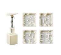 Moldes creativos con patrones decorativos, moldes únicos para manualidades de pasteles de luna, sello cuadrado único para hacer un hermoso regalo