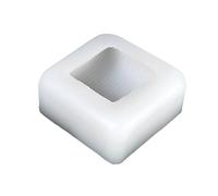 Moldes cuadrados de silicona trenzada de grado alimenticio, herramienta de horneado para pasteles, jabones, moldes de silicona cuadrados para almohada de ganchillo