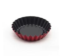 Moldes de acero al carbono para tartas, huevos y tartas, antiadherentes, para magdalenas, pasteles, postres, helados (10,8 cm-A)