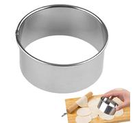 Moldes de acero inoxidable - Anillos para cortar tartas y donut - Herramientas para hornear círculos duraderos | Suministros de artesanía de alimentos para panaderos caseros, juego de cortador preciso