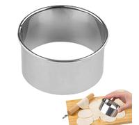 Moldes de acero inoxidable - Anillos para cortar tartas y donut - Herramientas para hornear círculos duraderos | Suministros de artesanía de alimentos para panaderos caseros, juego de cortador preciso