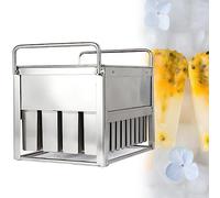 Moldes de acero inoxidable para helado casero, 40 ranuras, duraderos y fáciles de usar, ideales para uso familiar y comercial, 100% seguros y reutilizables