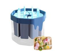 Moldes de alimentos con 8 cavidades reutilizables antiadherentes para hacer piruletas de silicona flexibles, fáciles de desmoldar, diseño duradero, moldes para congelación de verano