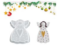 Moldes de ángel para resina, molde de silicona de Navidad, moldes de cemento para decoración del hogar, para talleres, actividades de fin de semana, manualidades, profesores, entusiastas de las