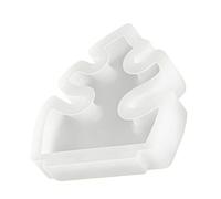 Moldes de bandeja de silicona con hojas para adornos de yeso, soporte de exhibición de joyas y bandeja decorativa, resina epoxi, flexible, almacenamiento de cera de vela