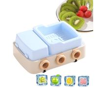 Moldes de barra de | con tapa, molde de 6 rejillas de fácil liberación, molde para congelador, para piruletas, pudín, gelatina, yogur, caramelo, chocolate