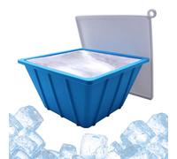 Moldes de bloques de baño de hielo, molde de hielo de colapso frío | Molde de bloque de hielo grande para colapso frío | BEVIZI Freezer Bandeja a prueba de fugas co