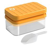 Moldes de bloques de hielo para congelador, caja de hielo de 56 cajas con tapa y bandeja de almacenamiento, accesorio de cocina de calidad alimentaria para cócteles Tequila Vodka Whisky Bebidas