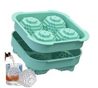 Moldes de bolas de hielo para whisky | Silicona suave para congelador,Molde de hielo en 3D | Para cócteles Tequila Vodka de fruta Jalea