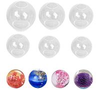 Moldes de Bolas Grandes de Silicona para Resina Epoxi, Jabón, Velas y Bombas de Baño - Transparentes y Redondos para Arte en Resina y Decoración en Casa