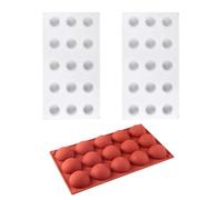 Moldes De Bolas Redondas De 2 Piezas Y Moldes De Bolas Semicirculares De 1 Pieza, Moldes Para Dulces, Moldes Para Chocolate, Moldes De Silicona, Moldes Para Hornear