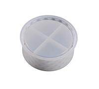Moldes de caja de resina de diamantes con tapas, molde de silicona para tarros, caja de almacenamiento de baratijas, molde para fundición de decoración del hogar, moldes de silicona para epoxi y