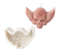 Moldes de calavera de silicona, moldes de adorno para Halloween, calabaza, hecho a mano, de silicona, aterrador, adorno de calavera