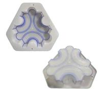 Moldes de cemento, 25 cm/9,8 pulgadas × 21,6 cm/8,5 pulgadas × 6 cm/2,4 pulgadas Molde for hacer caminos de jardín de plástico reutilizable Hormigón for pasarelas